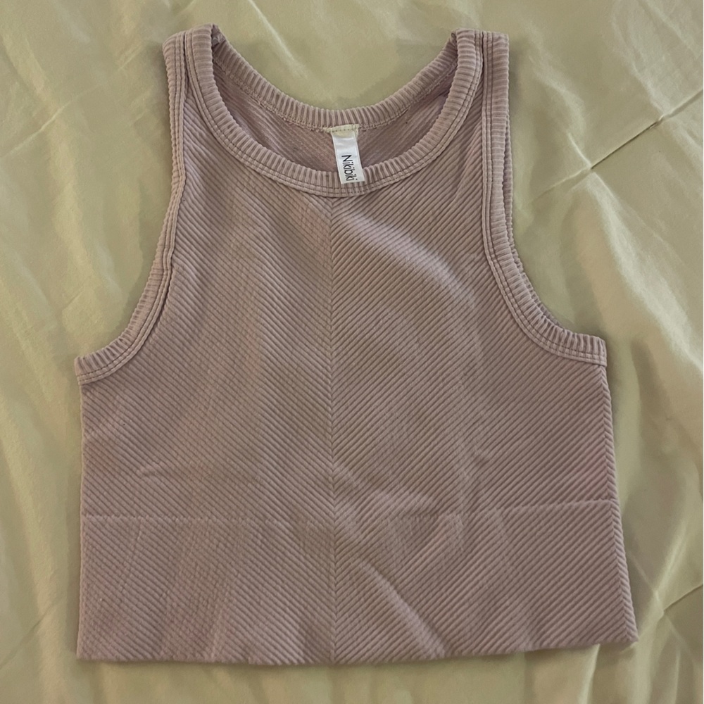 Nikibiki Ribbed Lavender Tank Top